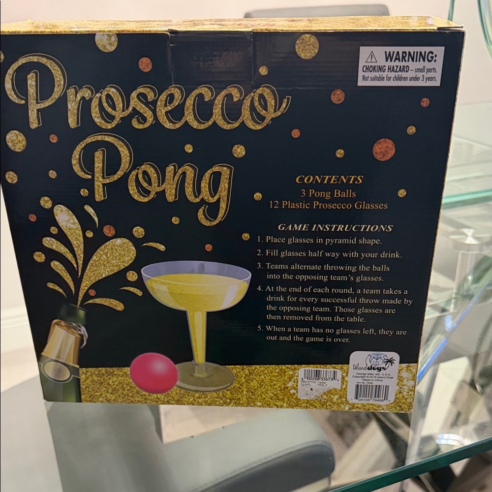 Prosecco Pong Game Set